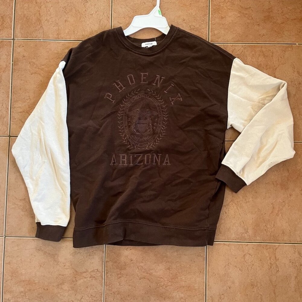 Garage Brown and Cream Sweatshirt